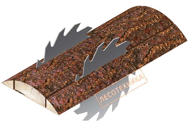 Схема распиловки на кромкообрезном станке ЦОД-450
